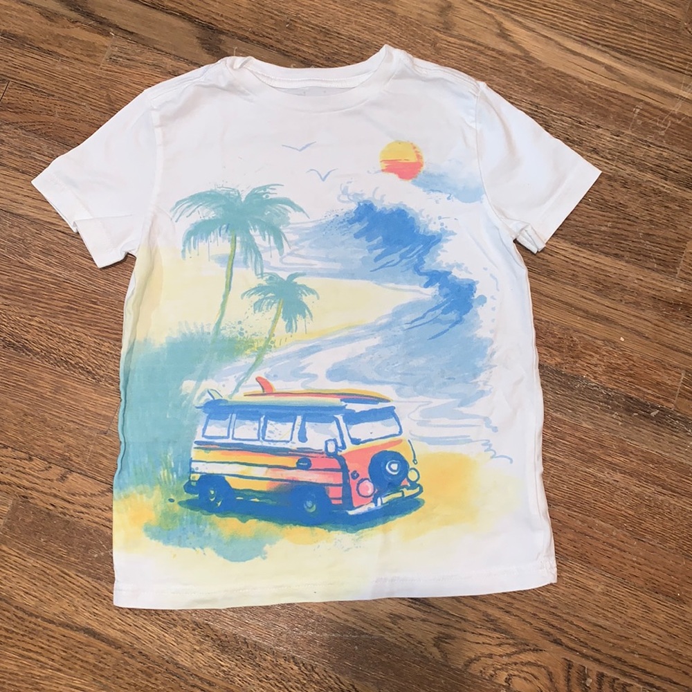 Boys small (6-7) Rumi & Ryder summer scene T-shirt